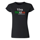 Playera Mexicana Mujer Viva México Septiembre