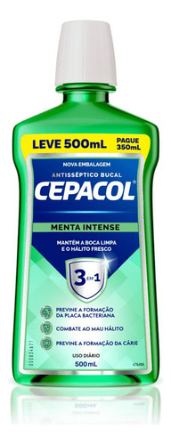 Antisséptico Bucal Cepacol Menta - Leve 500ml Pague 350ml