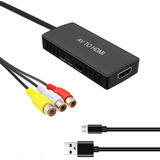 Convertidor Av A Hdmi Adaptador Rca A Hdmi Composite Cvbs T.