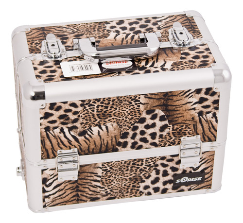 Sunrise Estuche De Maquillaje Profesional Para Mujer, Leopar