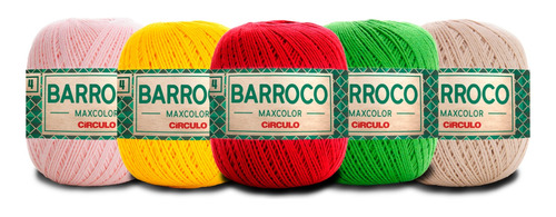 Barbantes Barroco Maxcolor 4 Crochê 200g - 338 Metros