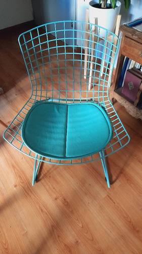 Silla Bertoia Retro/nordico Acqua Usada Impecable!