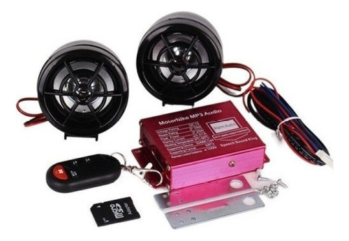 Caja De Audio Para Motocicleta Alarm Moto, Reproductor Mp3,