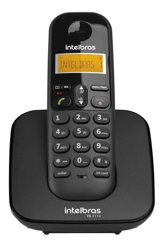 Telefone Sem Fio Intelbras Ts3110 Id Display Luminoso Preto