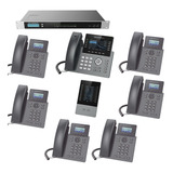 Pbx Grandstream Ip Ucm6304 + 7 Tels Y Consola De Operadora