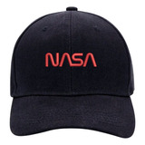 Gorra Nasa Ajustable Hombre Mujer Worm Red Bordado