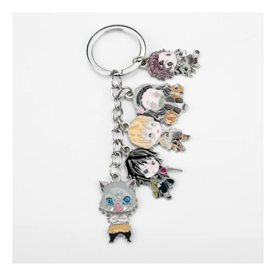 Kit Cazador De Demonios Chaveiro De Metal Tanjiro Zenitsu Ne