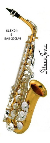 Silvertone Saxofon Alto Eb Combinado Slsx011 Estuche