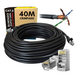 Cabo De Rede Utp Cat6 Dupla Capa Uso Externo 40 Metros