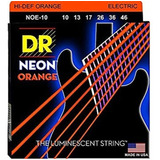 Dr Strings Noe-10 Encordadura Guitarra Electrica 1046 Orange