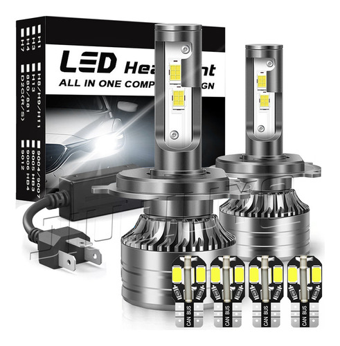 14000lm Kit De Faros Led H4 Luz Alta Y Baja Para