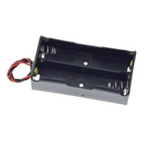 Caja Para 2 Baterías 18650 3,7v Porta Batería Base Con Cable