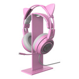 Somic Soporte De Auriculares Rosa Para Juegos Con Base Solid