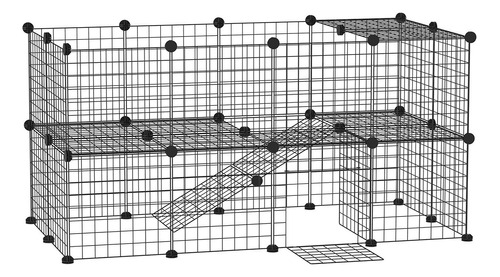 Multifuncional Metal Corral Casa Jaula Mascotas, Desmontable