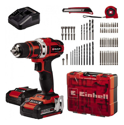 Kit Taladro Einhell Te-cd 18/40 Li Kit + 69 Accesorios 