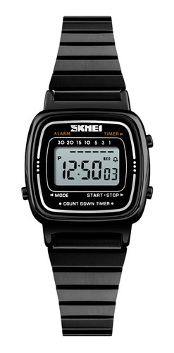 Reloj Mujer Skmei 1252 Acero Minimalista Alarma Elegante
