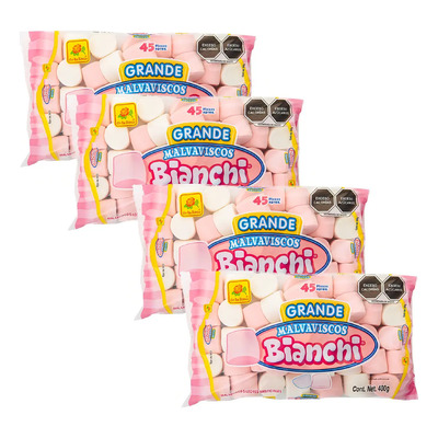 180 Bombon Bianchi Grande Fresa Vainilla Dulce Malvaviscos | MercadoLibre