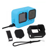 Kit Funda P. De Silicona + Cubierta Lateral Para Gopro 9 