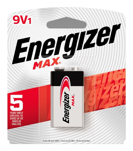 Bateria 9 Volt Pila 9 Voltios Energizer