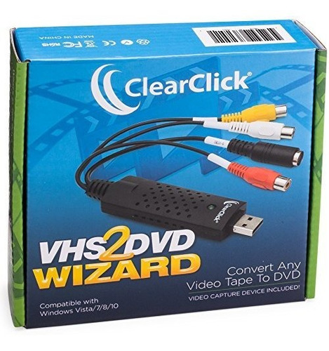 Clearclick Dvd Wizard Vhs Para Con Usb Video Grabber & Free 