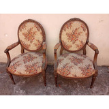 Sillon  Frances Luis Xvi Antiguo Tallado Cu