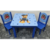 Mesa Y Sillas Infantiles Personajes Didáctica Personalizada