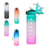 Botilito Botella Para Agua 1 Litro Motivacional Libre Bpa