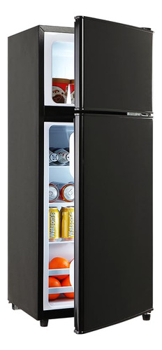 Ootday Refrigerador Compacto, Mini Refrigerador De Doble Pue