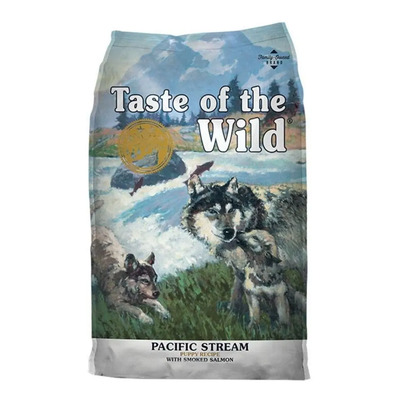 Alimento Taste of the Wild Pacific Stream Puppy para perro cachorro sabor salmón ahumado en bolsa de 12.7kg | Envío gratis