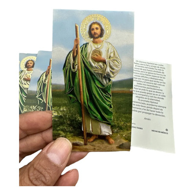 Devocionario Tarjeta Oración Bolsillo San Judas Tadeo 50 Pz Color Verde | MercadoLibre