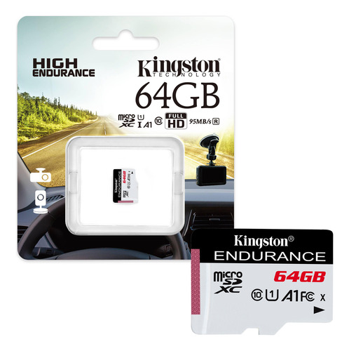 Tarjeta De Memoria Microsd 64gb Kingston Sdxc C 10 95mb/s