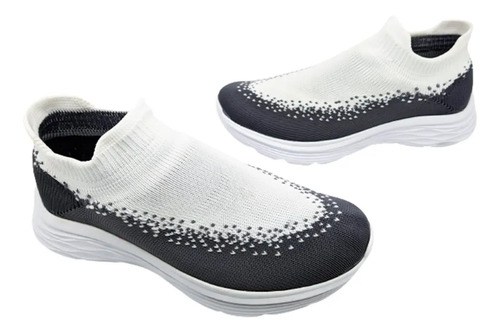 Tenis Calcetín Running Entrenamiento Mujer 6003-bg Blanco | Envío gratis