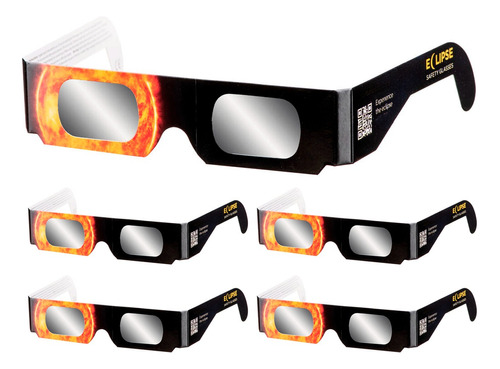 Gafas Lentes Para Ver Eclipse Solar 5pzas