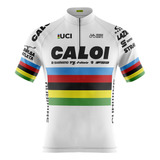 Camisa Para Ciclista Masculina Caloi Campeão Mundial Uv 50+