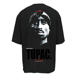 Remera Oversize Tupac - Remeron Hip Hop - Impresion Dtg