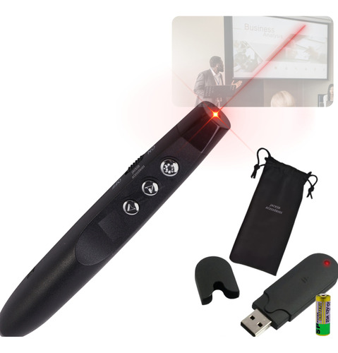 Caneta Laser Power Point Controle Sem Fio Apresentador Slide