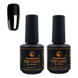 Kit Com 02 Top Coat Pretinho Do Poder 15ml - Fengshangmei