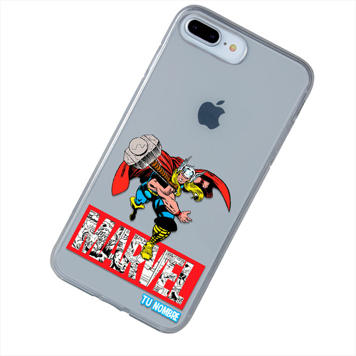 Funda Para iPhone Marvel Thor Nombre Personalizada