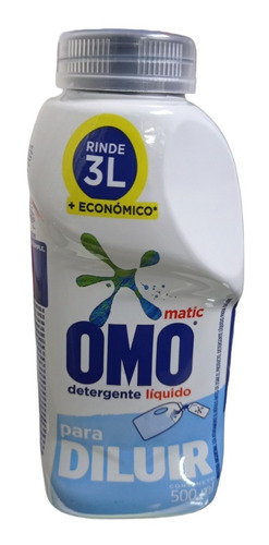 Omo Detergente Liquido Para Diluir 500ml Rinde 3lts.