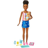 Barbie Skipper  Babysitter Niñera Con Bebe Original Mattel 