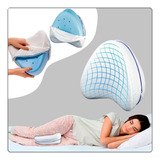 Almohada Para Piernas Ergonomica Ortopedica De Memory Foam Color Blanco