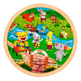 Juego Educativo C Children Wooden Puzzle 64 Para Niños 003c