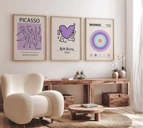 Cuadros Decorativos Picasso, Bauhaus, Purpura Setx3