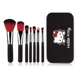 Kit 7 Pincéis Para Maquiagem Estojo Hello Kitty
