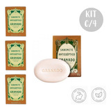 Kit C/4 Sabonetes Em Barra 90g Antisséptico Granado