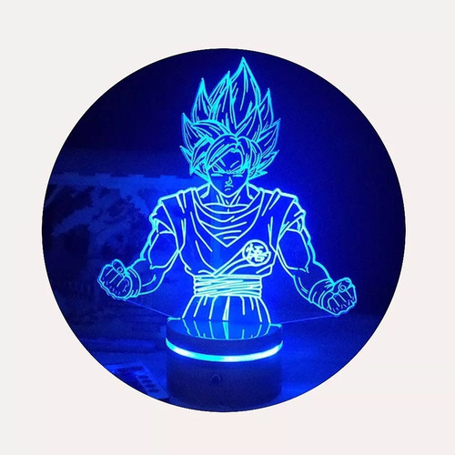 Goku Dragon Ball Z Holograma Lampara Regalo Niños Navidad