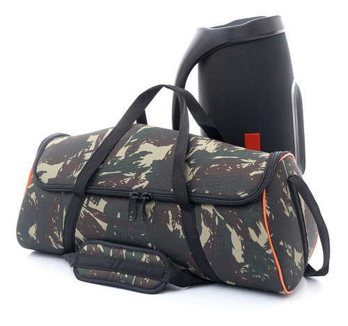 Case Bolsa Capa Camuflada Jbl Boombox Com Alças Mão E Ombro