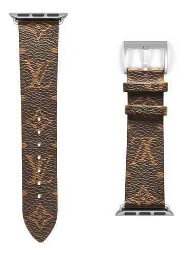 Correa Piel Lv Monogram Para Reloj Apple Serie 1 2 3 4 5 6 7