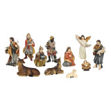 Navidad Tradicional Natividad Escena Figurillas Conjunto De