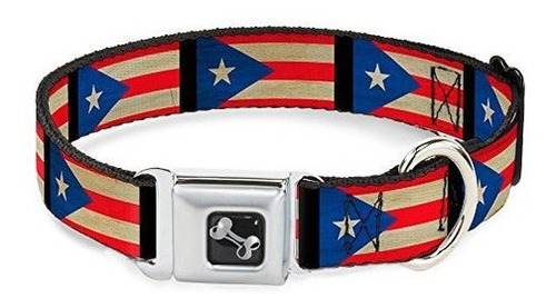 Cuello De Perro Cinturón De Seguridad Hebilla Bandera De